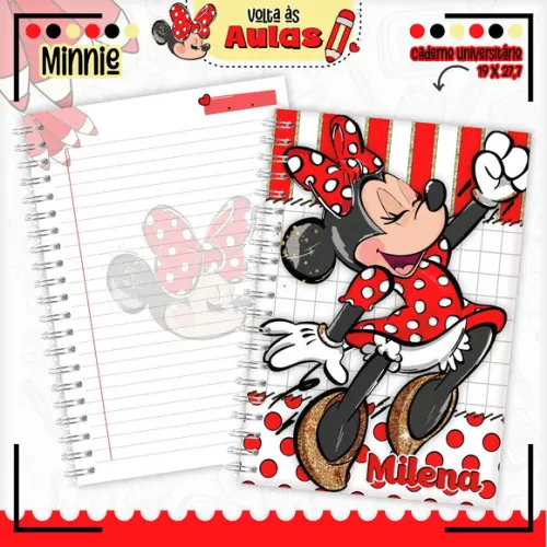Arquivo Digital - Volta as Aulas - Minnie Vermelha 03