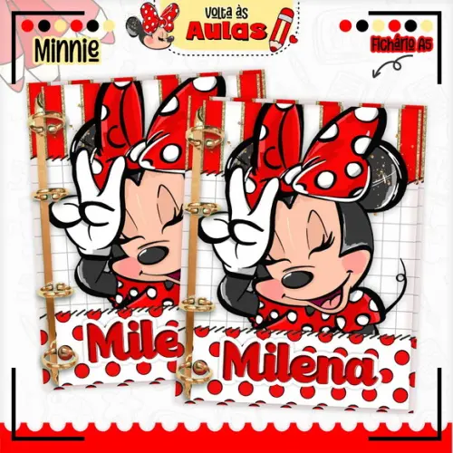 Arquivo Digital - Volta as Aulas - Minnie Vermelha 03