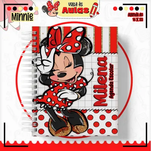 Arquivo Digital - Volta as Aulas - Minnie Vermelha 03