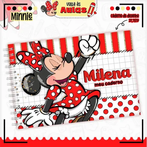 Arquivo Digital - Volta as Aulas - Minnie Vermelha 03