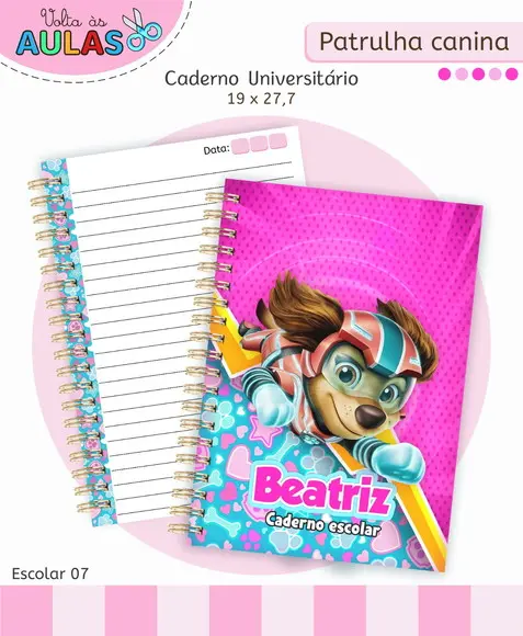 Arquivo Digital - Volta as Aulas - Patrulha Canina Menina 04