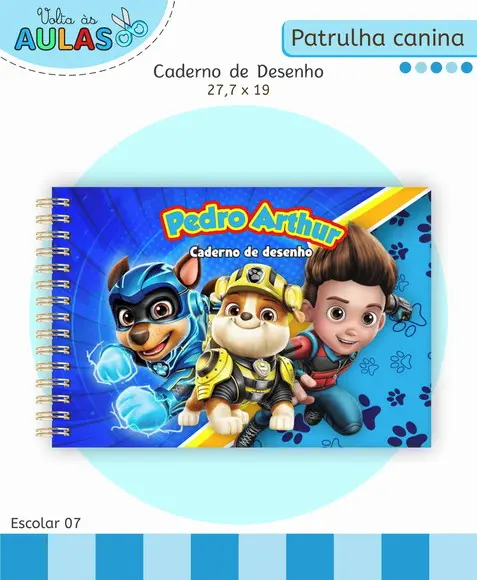 Arquivo Digital - Volta as Aulas - Patrulha Canina Menino 02