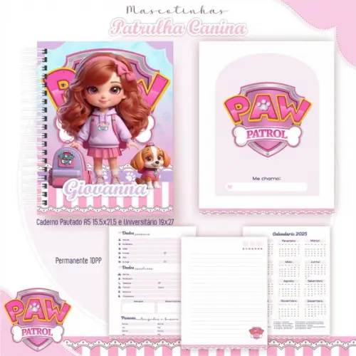Arquivo Digital - Volta as Aulas - Patrulha Menina Mascote