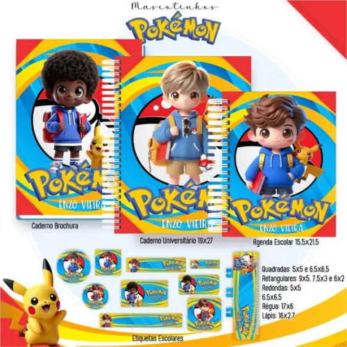 Arquivo Digital - Volta as Aulas - Pokemon Mascotinho