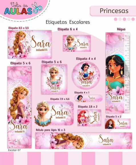 Arquivo Digital - Volta as Aulas - Princesas 05