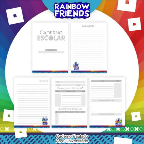 Arquivo Digital - Volta as Aulas - Rainbow Friends