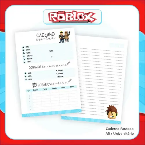Arquivo Digital - Volta as Aulas - Roblox Menino 02