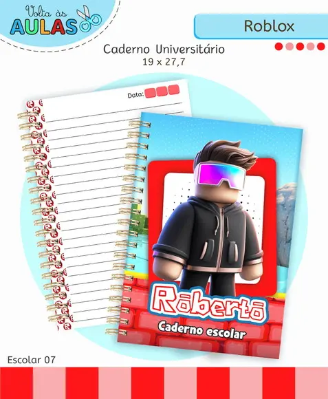 Arquivo Digital - Volta as Aulas - Roblox Menino 03