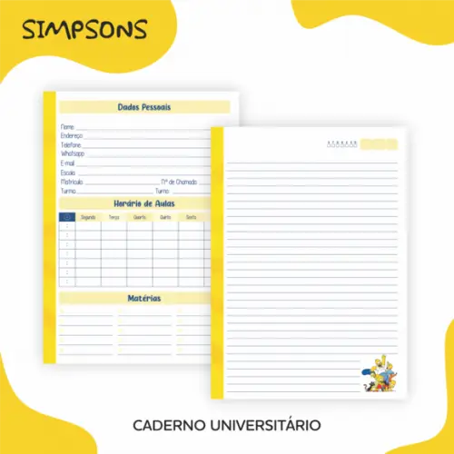 Arquivo Digital - Volta as Aulas - Simpsons
