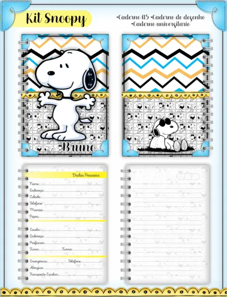 Arquivo Digital - Volta as Aulas - Snoopy