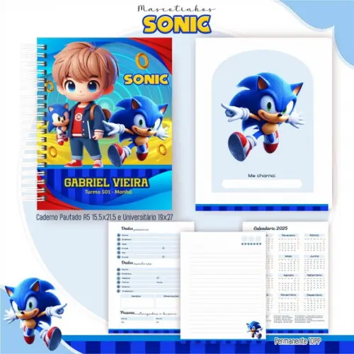 Arquivo Digital - Volta as Aulas - Sonic Mascote