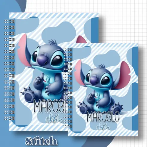 Arquivo Digital - Volta as Aulas - Stitch Azul