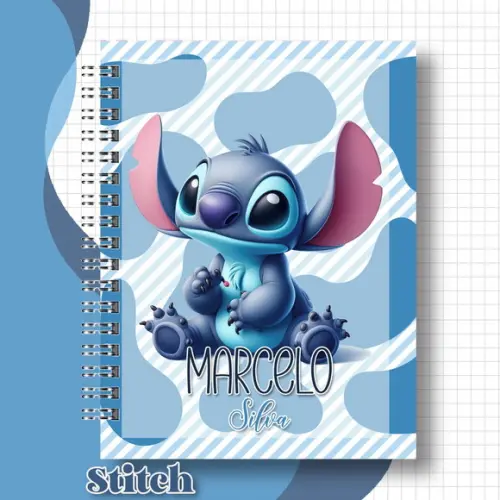 Arquivo Digital - Volta as Aulas - Stitch Azul