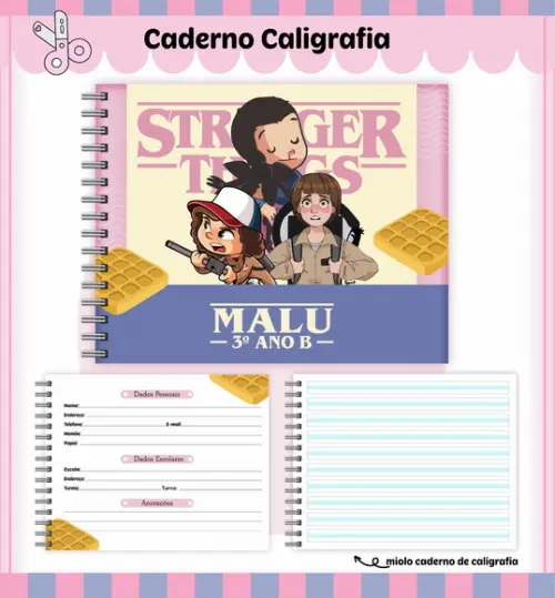 Arquivo Digital - Volta as Aulas - Stranger Things Menina