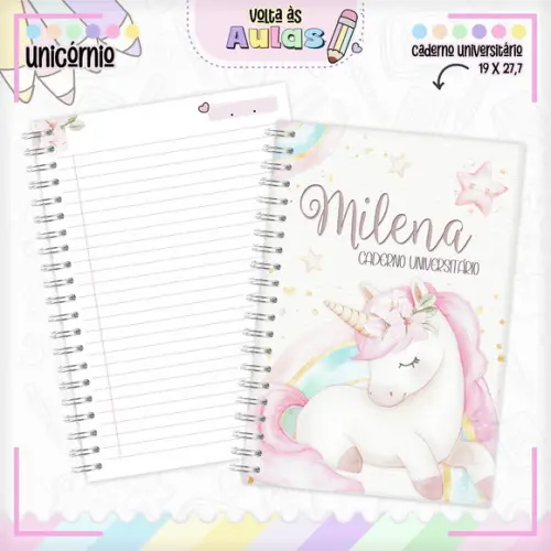 Arquivo Digital - Volta as Aulas - Unicornio Aquarela
