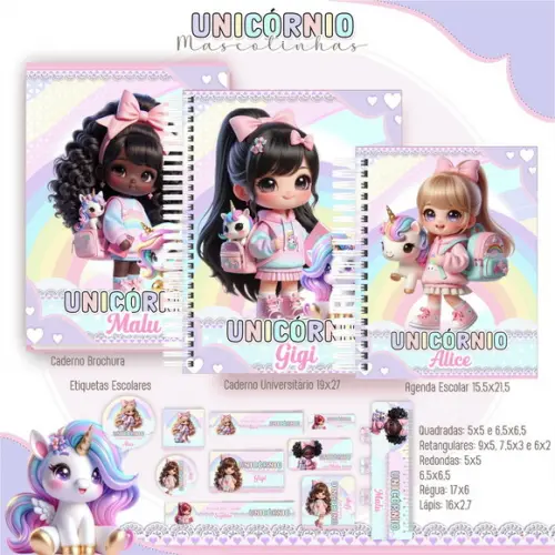 Arquivo Digital - Volta as Aulas - Unicornio Mascotinha