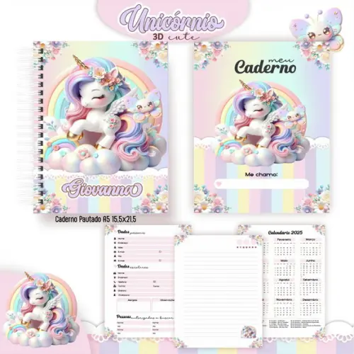 Arquivo Digital - Volta as Aulas - Unicornio Candy
