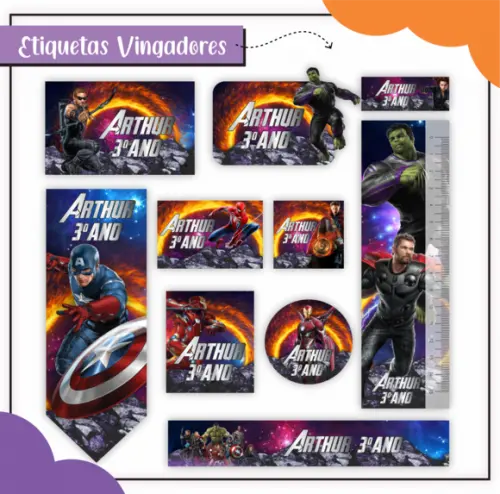 Arquivo Digital - Volta as Aulas - Vingadores 01