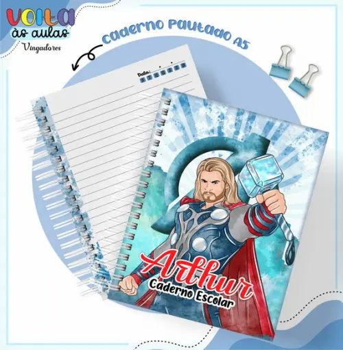 Arquivo Digital - Volta as Aulas - Vingadores Aquarela