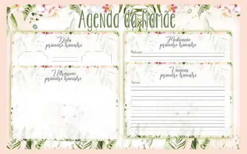 Arquivo digital -Mamãe - Agenda Gestante Elefantinha