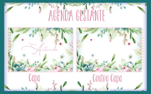Arquivo Digital -mamãe - Agenda Gestante Floral