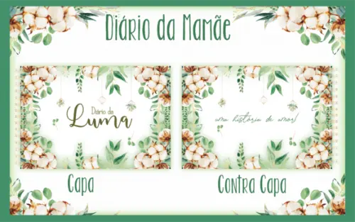 Arquivo digital -Mamãe - Diário da Mamãe Floral 02