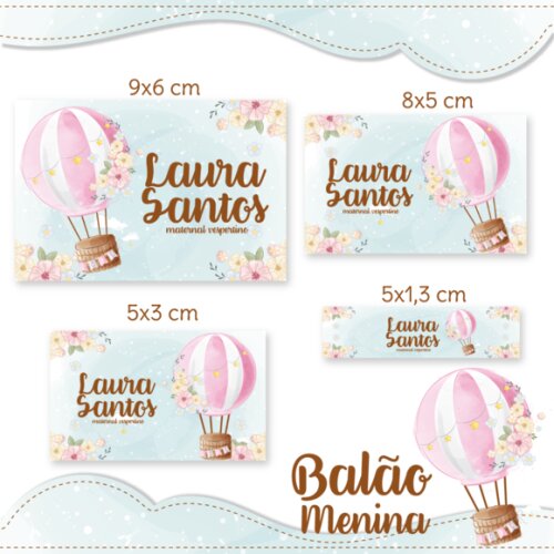 Kit Digital Volta as Aulas - Balão de Ar Menina
