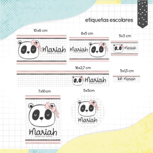 Kit Digital Volta as Aulas - Panda Menina 02