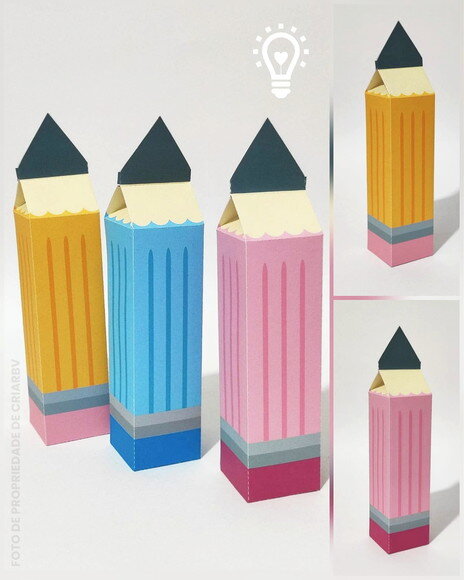 Arquivo de Corte - Caixa Lapis 02 (studio e Pdf)