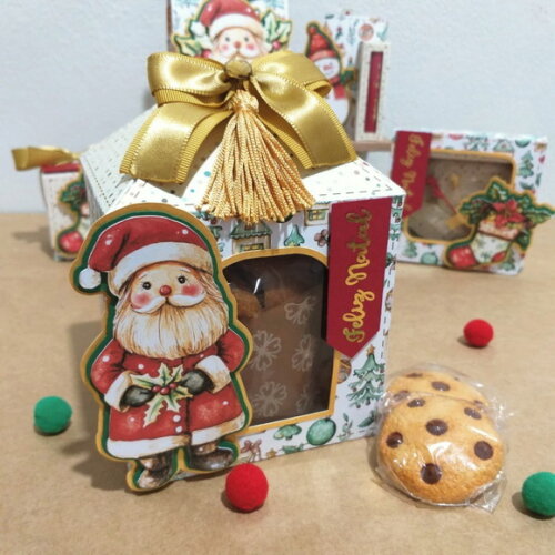Arquivo de Corte - Caixa Mini Panetone Natal