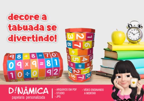 Arquivo de Corte - Tabuada Divertida (PDF e STUDIO)
