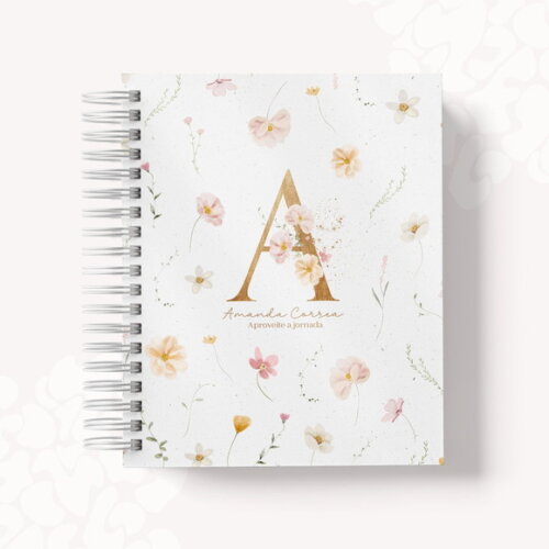 Arquivo Digital - Capas Alfabeto - Floral Clean