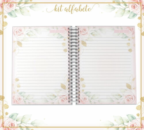 Arquivo Digital - Capas Alfabeto Floral 04