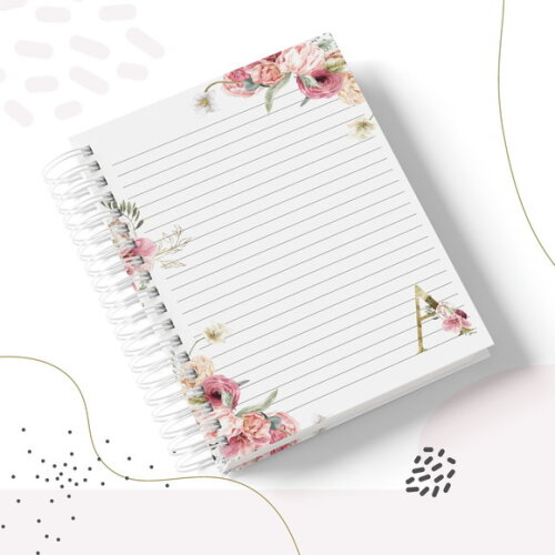 Arquivo Digital - Capas Alfabeto Floral Feminino 04