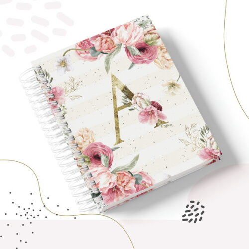 Arquivo Digital - Capas Alfabeto Floral Feminino 04
