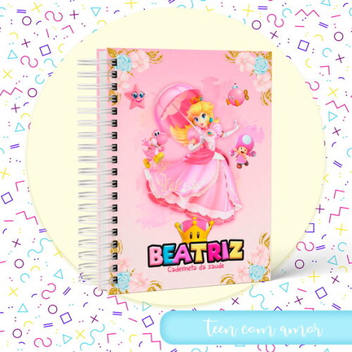 Arquivo Digital - Coleção Teen - Caderneta Princesa Peach
