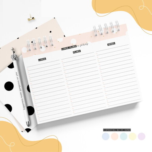 Arquivo Digital - Mini Planner 2022 + Adesivos-Pastel Colors