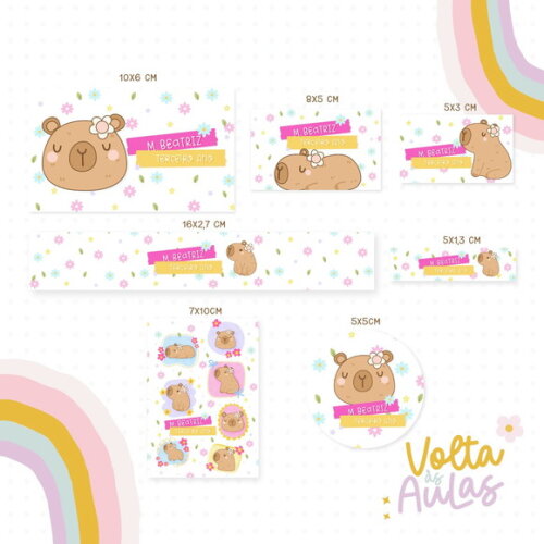 Arquivo Digital - Volta as Aulas - Capivara Menina