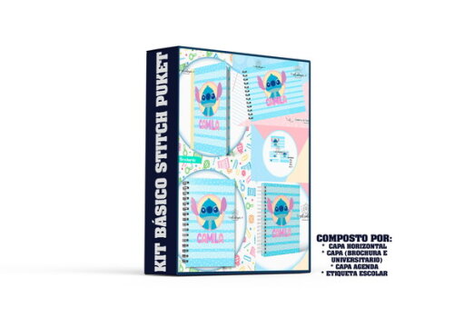 Arquivo Digital - Volta as Aulas - Pack Stitch Puket