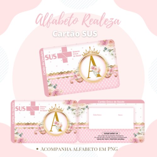 Arquivo Digital- Cartão SUS Personalizado (Kit 02)