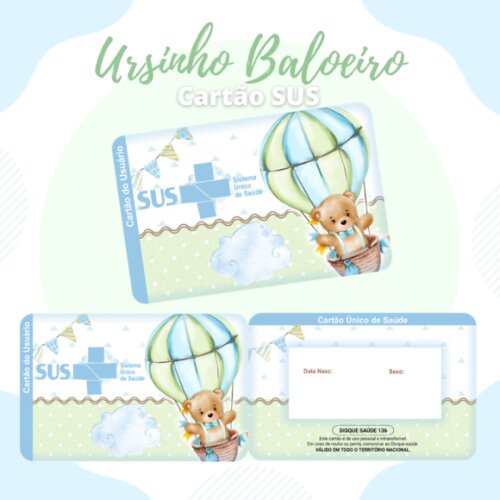 Arquivo Digital- Cartão SUS Personalizado (Kit 02)