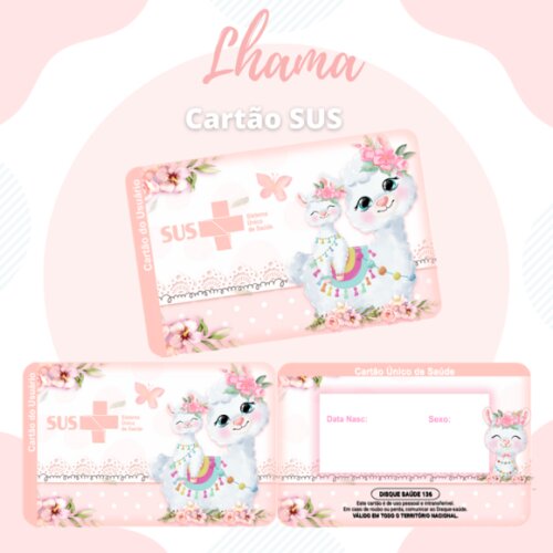 Arquivo Digital- Cartão SUS Personalizado (Kit 06)