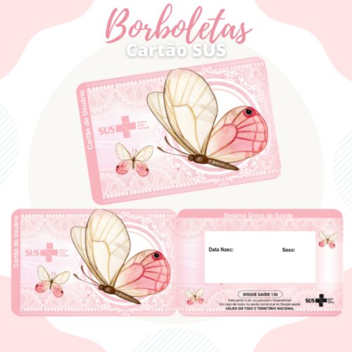 Arquivo Digital- Cartão SUS Personalizado (Kit 10)