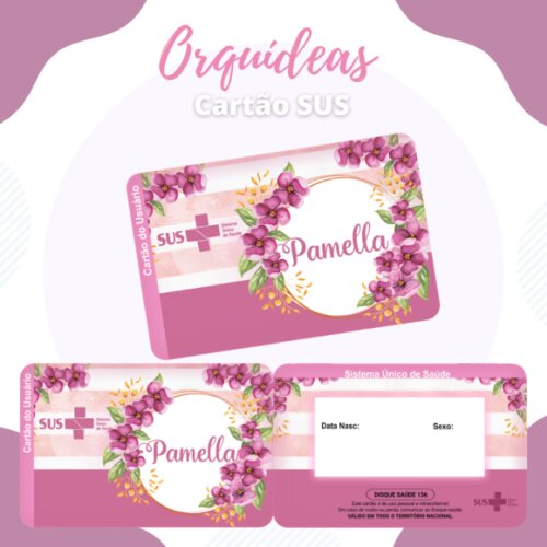 Arquivo Digital- Cartão SUS Personalizado (Kit 12)