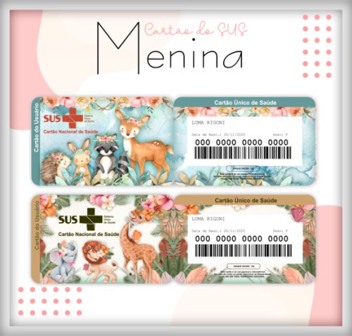 Arquivo Digital- Cartão Sus Personalizado (lm 01)