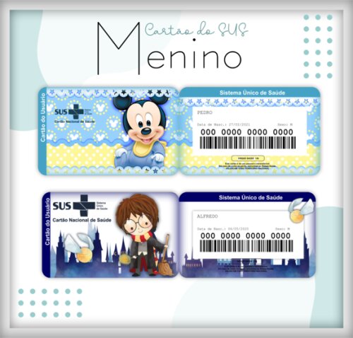 Arquivo Digital- Cartão Sus Personalizado (lm 02)