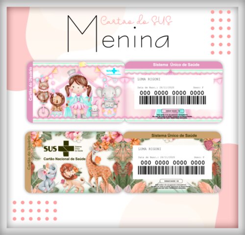Arquivo Digital- Cartão Sus Personalizado (lm 02)