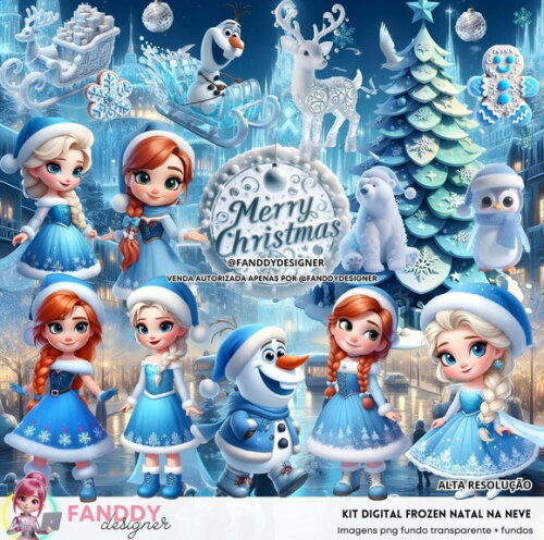 Kit Digital - Frozen Natal