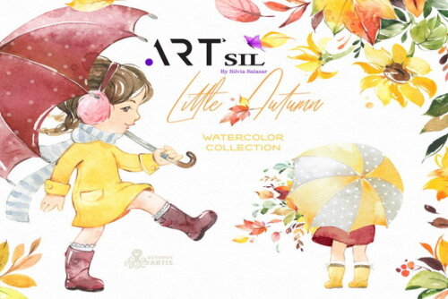 Kit Digital - Menina Outono 01