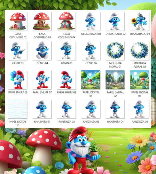 Kit Digital - os Smurfs